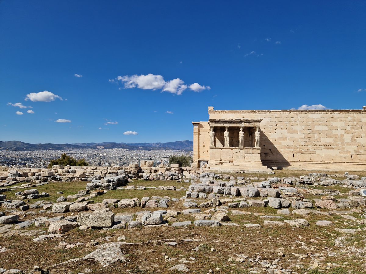 A view of Acropolis Hill - the Erectheion