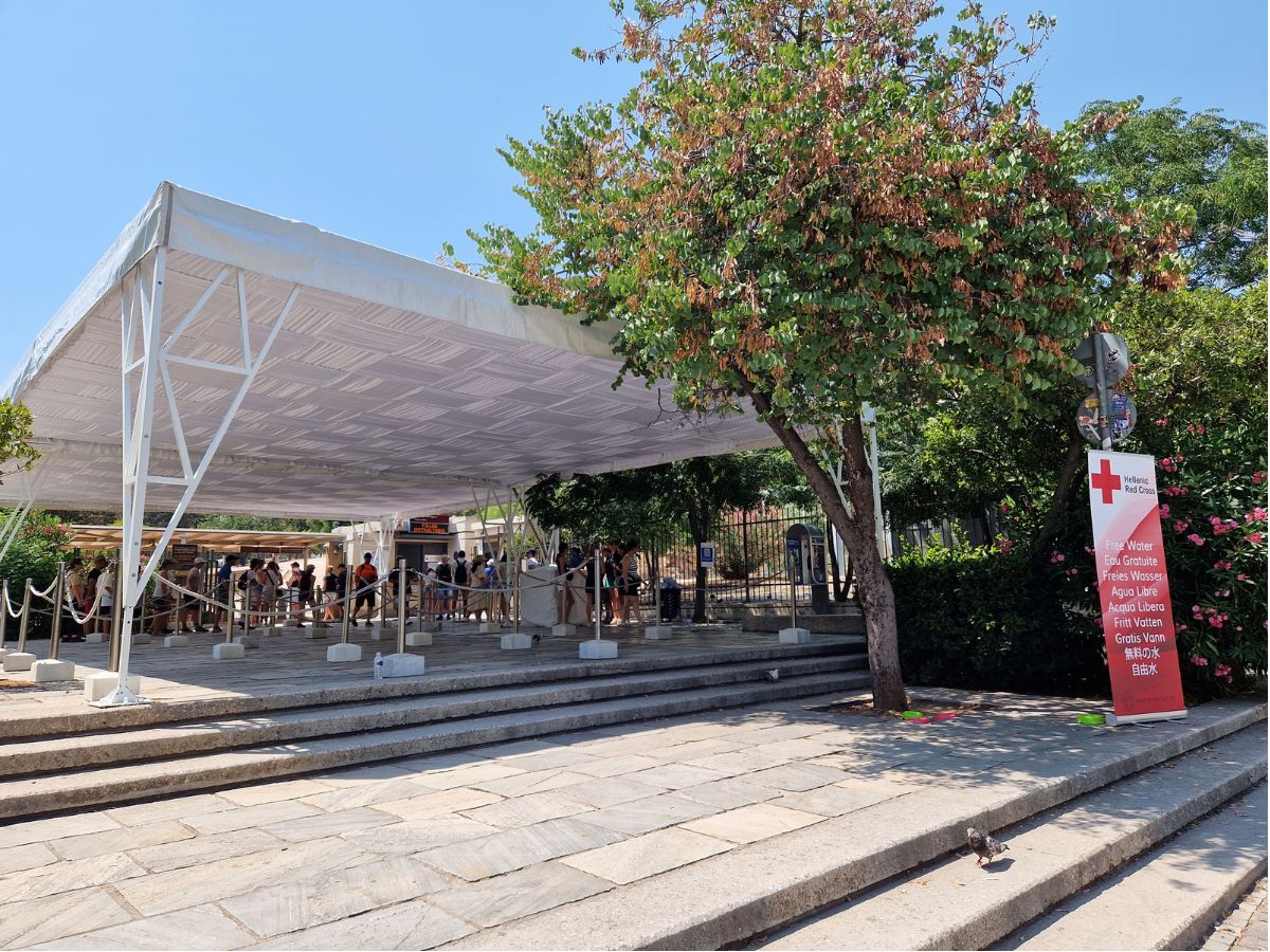 The entrance at the Acropolis